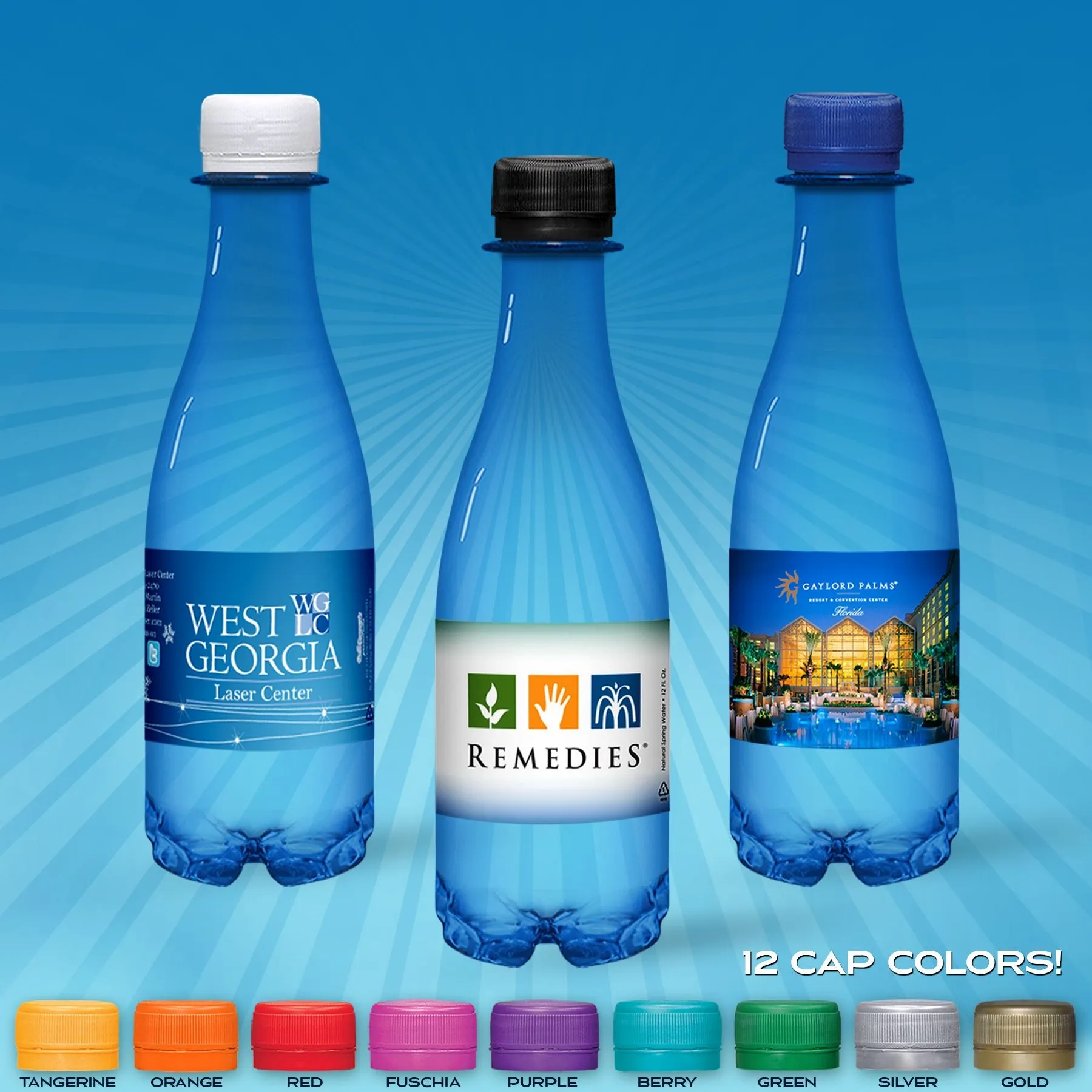 Custom Bottled Water - Custom Napkins Now