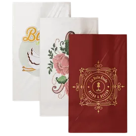 Custom Cloth Guest Towel Napkins 8 in x 4.5 in