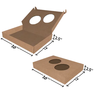16 in x 12 in x 2.5 in 16 in x 12 in x 2.5 in