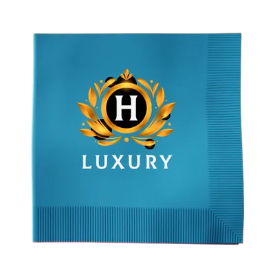 Premium Beverage Napkins 5 in x 5 in - Coined Style