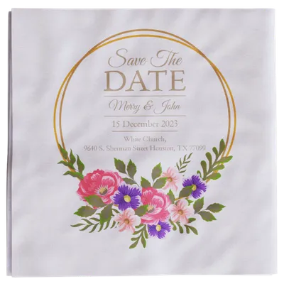 River Jade Wedding Envelope Stickers with Initials & Date - Happy