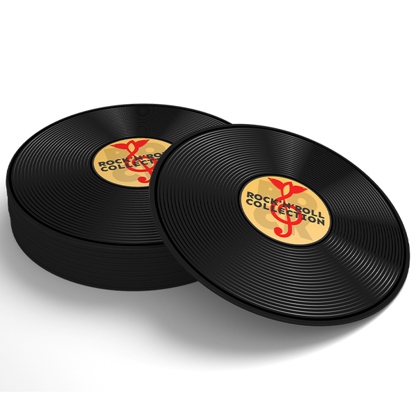 Soft Plastic Record Coaster - Custom Napkins Now